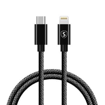 Northix USB-C na Lightning kabel 20W, 1m - crni