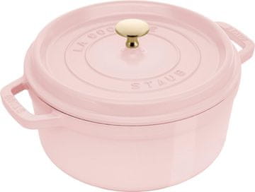 Staub STAUB LA COCOTTE Lijevinasti lonac okrugli 5.2L, ružičasti
