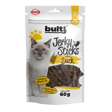 INDIANA JERKY BULTI Jerky štapići s pačjim mesom - poslastice za mačke - 60g