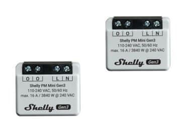 Shelly Shelly PM Mini Gen3 pametni prekidač 1P sivi