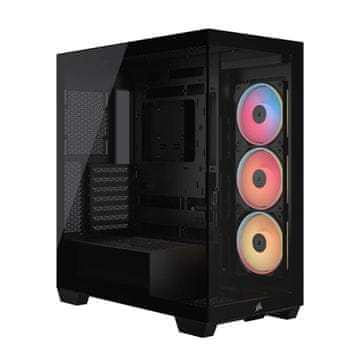 Corsair Corsair 3500X LXR LINK TG Midi Tower Kućište, Crno