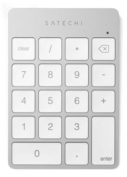 Satechi Satechi ALUMINUM RECHARGEABLE BT KEYPAD numeric Bluetooth srebrni