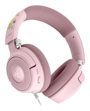 Razer Razer Kraken V4 X - Pikachu & Eevee Edition gaming slušalice, žičane, USB-C/USB-A, roze