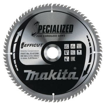 slomart List kružne pile EFFICUT T.C.T. 260X2.15X30mm 10 T80