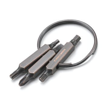 ROCKBROS Rockbros VK-ARCO3 ROAD TO SKY multitool 6-u-1 privjesak za ključe - smeđi