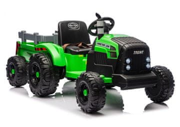 slomart Lean Cars CH9959B traktor na akumulator s prikolicom, svijetlo zeleni 24V