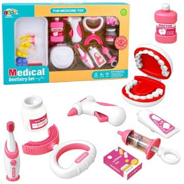 slomart Leantoys Set Malog Zubar - Vibrirajuća Četkica (Roza)
