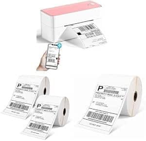 Phomemo Phomemo 4x6 Pisač Paket: Pisač + 500 DHL naljepnica (4 role)