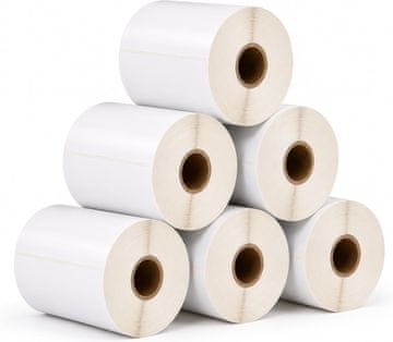 100% BAMOF naljepnice 100x150mm, 6 rola (3000 etiketa), za Dymo