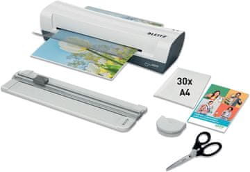 Leitz Leitz iLAM Home A4 DIY set: laminator, rezač, škare, 30 folija