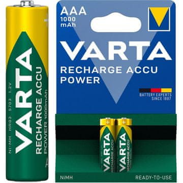 Varta AAA micro HR03 (5703) 1,2V 1000 mAh 2kom punjiva baterija