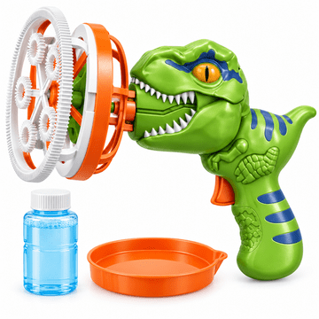 JOJOY® Automatski puhač mjehurića u obliku dinosaura, tihi uređaj za stvaranje više od 1000 mjehurića u minuti | ROARPOP