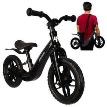 Kruzzel Lagana dječja kolica od 12″ do 30 kg, crna