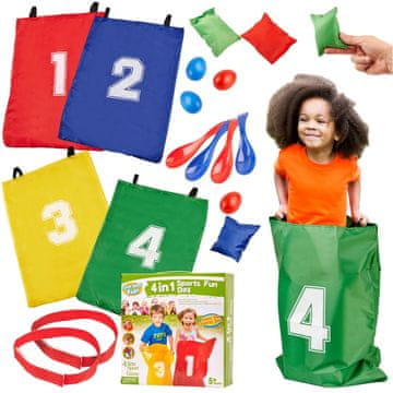 Northix Sportski set 4 u 1: torbe, pojas, jaja, žlice