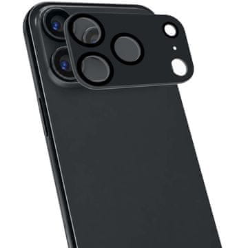 CELLY Zaštitna folija za kameru za iPhone 18/17 Pro, tamno srebrna