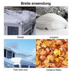 Northix Aluminijska lopata za snijeg 201-630 cm s gumenim rubom za čišćenje snijega za krov