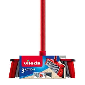 Vileda Metla Vileda 3 Action - 3 u 1 (crvena)