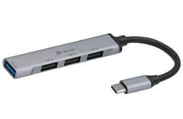 HUB Tracer USB 3.0 HUB H40, 4 priključka, USB-C