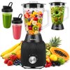 Ruhhy Električni blender i mikser od stakla od 1200 W i vrč crne boje