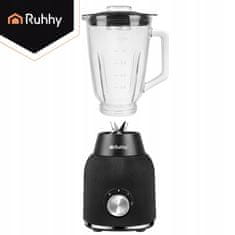 Ruhhy Električni blender i mikser od stakla od 1200 W i vrč crne boje