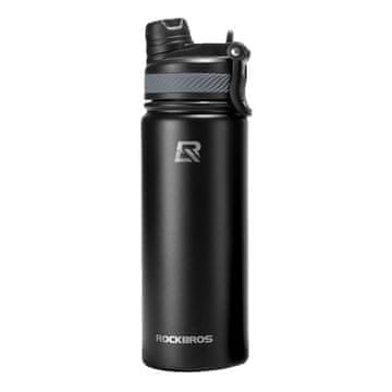 ROCKBROS Biciklistička termosica za piće, nehrđajući čelik, 530 ml - crna