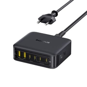 BASEUS Stanica za punjenje 4x USB-C 2x USB-A 120W - crna
