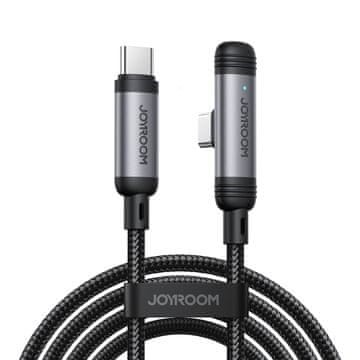 Joyroom USB-C 60W 1,2m kutni kabel - crni