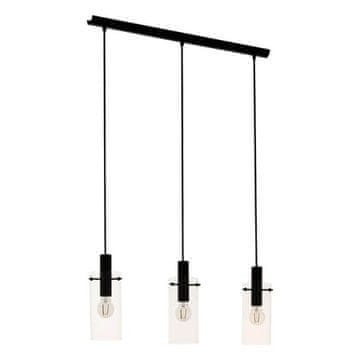 EGLO Viseća lampa (97367) HL/3 3xE27 60W SCHWARZ/KLAR MONTEFINO