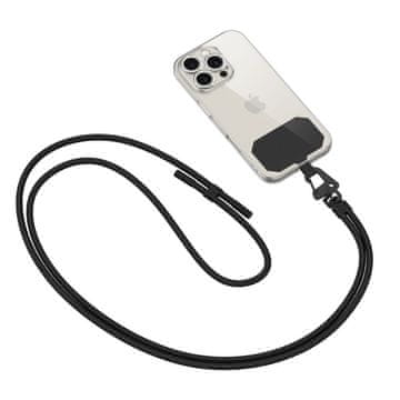 Tech-protect Traka za futrolu za telefon s podesivim remenom 80 cm - crna