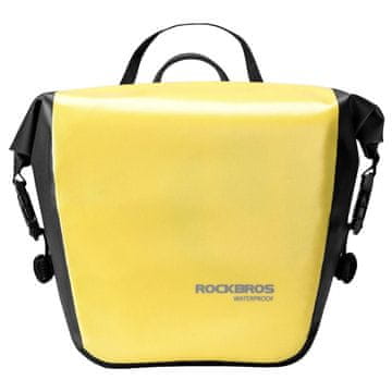 ROCKBROS Vodootporna torba za bicikl za prtljažnik s remenom za rame 10-14l - žuta