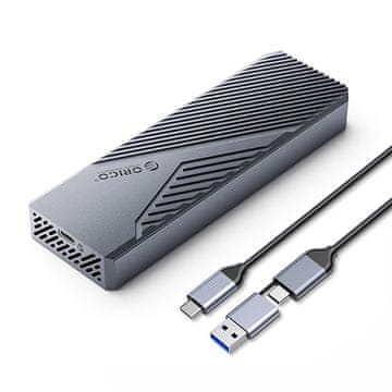 Orico M.2 NVME SSD KUĆIŠTE USB-C 3.2 ADAPTER 20GB/S SIVO