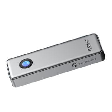 Orico VANJSKO KUĆIŠTE ZA POGON M.2 NVME SSD USB-C 20GB/S SREBRNA BOJA