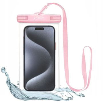 Tech-protect Vodootporna futrola za pametne telefone do 6,9" - roza