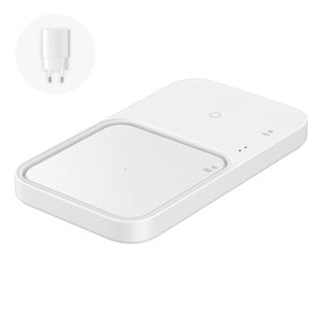 Samsung bežični punjač Duo induktivni 15W + zidni punjač i kabel - bijeli
