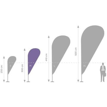 PRO M reklamni jarbol za zastavu - 340 cm