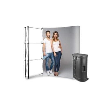 POP UP 3x3 lučni reklamni zid u Pulpitu