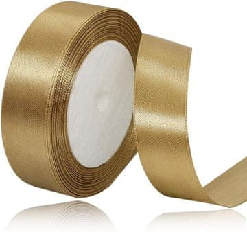 Satenska vrpca zlatna 20mm/23m