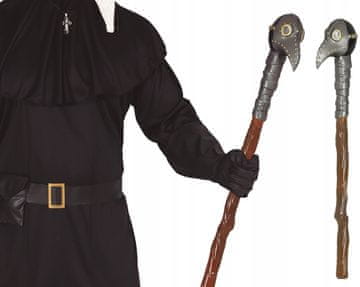 Guirca Laska Kij Składany Doktor Lekarz Morowy Plagi Zarazy Dżumy Halloween 70cm