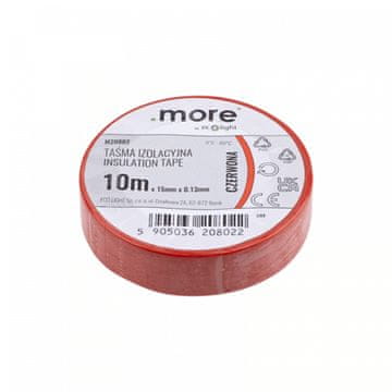 Eco light Izolacijska traka 15 mm x 0,13 mm CRVENA 10 m
