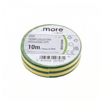 Eco light Izolacijska traka 15mm x 0,13mm ŽUTO-ZELENA 10m