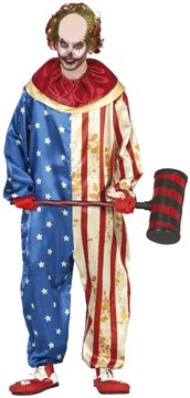 Guirca Strój Kostium Klaun USA Clown Horror Halloween XL
