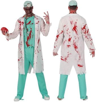 Guirca Strój Kostium Doktor LEKARZ Zombie Halloween Bal M