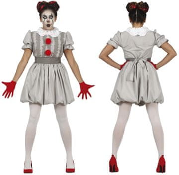 Kostium Strój Szary KLAUN Clow Halloween 42-44 L