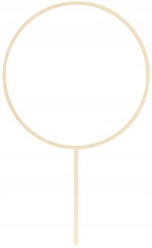 Topper drewniany Obręcz, 24.5cm