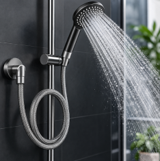 HOME & MARKER® Protiveksplozijsko crijevo za tuš, visokotlačno i fleksibilno, univerzalni priključak | AQUVEX