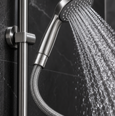 HOME & MARKER® Protiveksplozijsko crijevo za tuš, visokotlačno i fleksibilno, univerzalni priključak | AQUVEX
