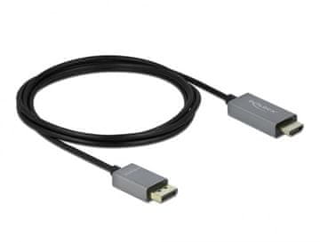 Delock DeLOCK aktivni DP 1.4 na HDMI kabel 2m, 4K 60Hz (HDR)