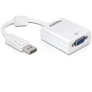 Delock DeLOCK 61766 VGA (D-Sub) na DisplayPort adapter kabel 0.125m bijeli