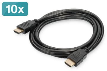 Digitus Digitus HDMI High Speed s Ethernet kabelom 2m, pakiranje 10 komada