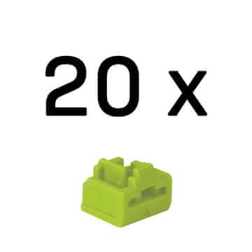 Lindy Lindy RJ-45 Port Blockers (bez ključa) - pakiranje 20 komada, zelena